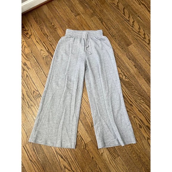 Zara Broad Plush Wide Leg Sweatpant 